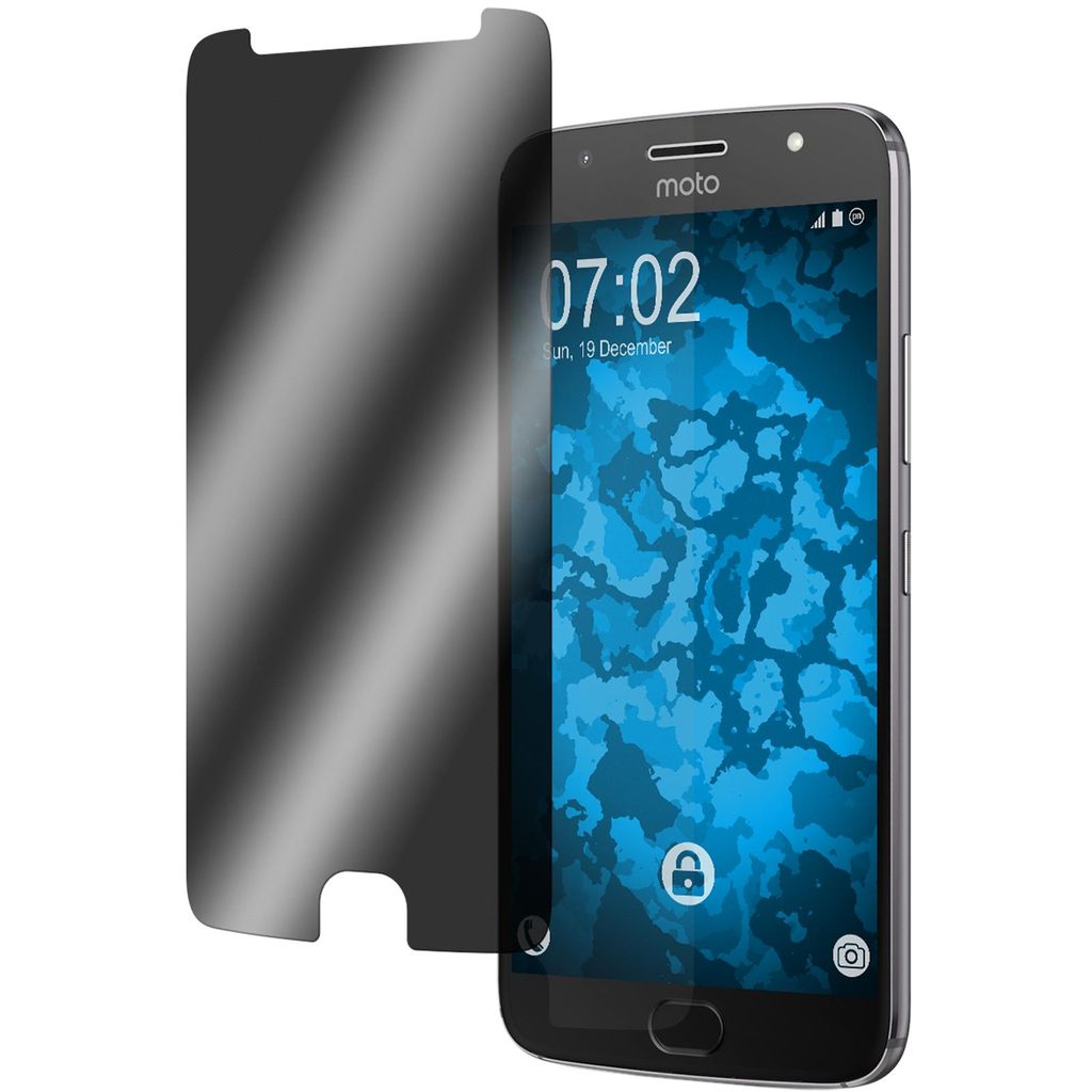 4er-Pack PhoneNatic Displayschutzfolien Privacy kompatibel mit Lenovo Moto G5s Plus