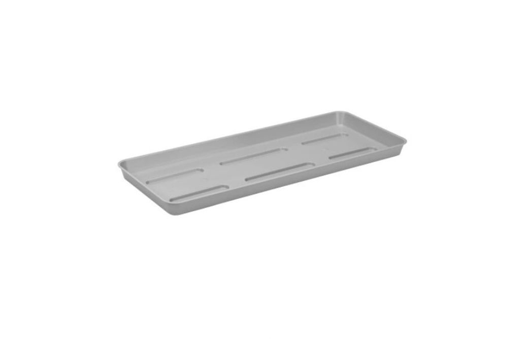 Balkon-Blumentopfständer, grau, 40 cm Produktbild 
