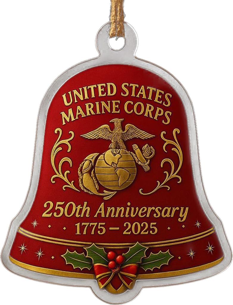 Glockenornament zum 250. Jahrestag der USA, Gedenktürklingel der Vereinigten Staaten, Weihnachtsbaum-Hängeornament, patriotische Geschenke für S...