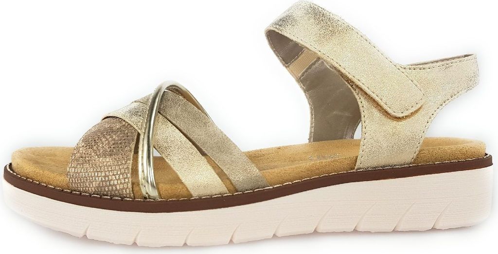 Remonte  Damenschuhe Sandalen Gold Freizeit, Schuhgröße:38 Produktbild 
