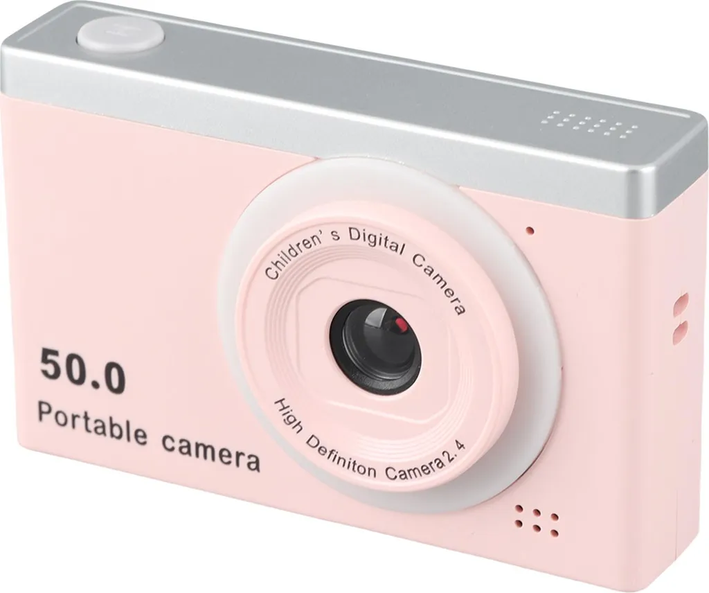 Fotocamera Digitale Compatta Rosa Autofocus Doppia Camera Selfie 8x Zoom