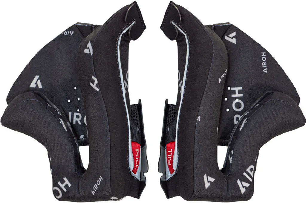 Coussinets Airoh Twist 3 XS Noir et Blanc - Mousses haute densité