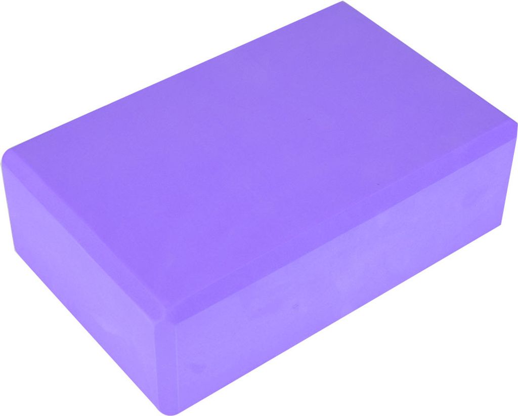 Yoga Block, aus hochwertigem EVA, rutschfest, für sicheres Yoga-Training, 23157,5 cm, 120 g (lila)