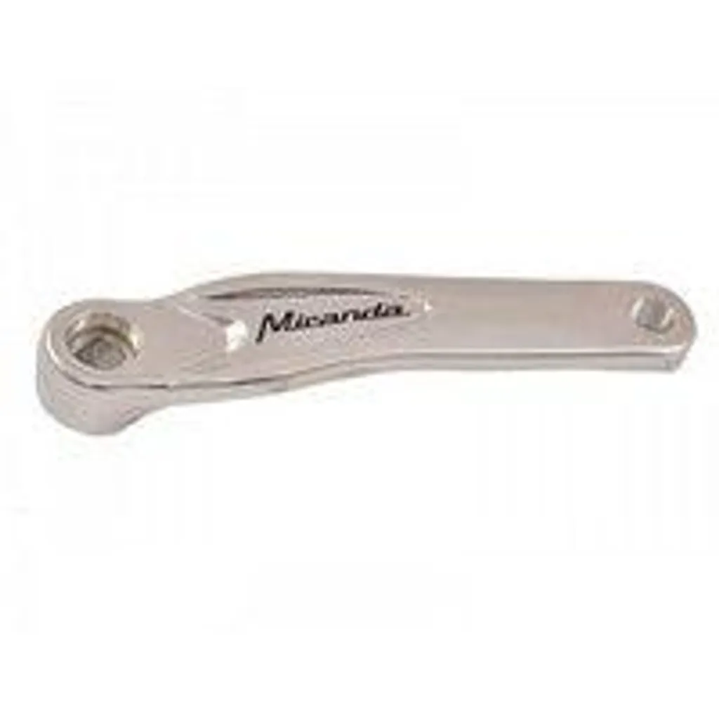 Manivelle Gauche de Vélo Miranda 170 mm Argent en Alliage pour Réparation