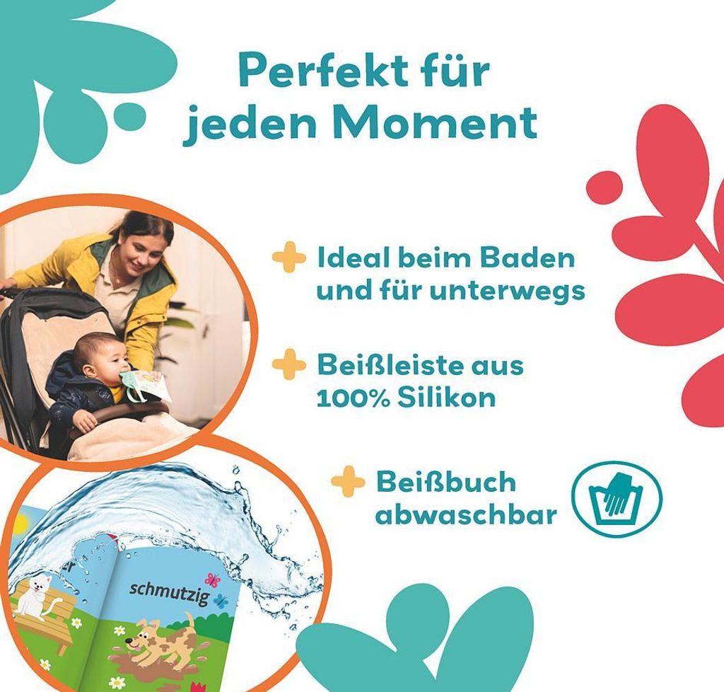 Ravensburger Play+ flip&pop: Erste Gegensätze (Mein allererstes Beißbuch), Baby-Buch ab 6 Monate