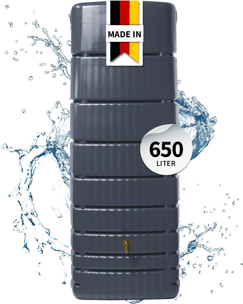 4rain SLIM Wandtank 650 Liter graphite grey Produktbild 