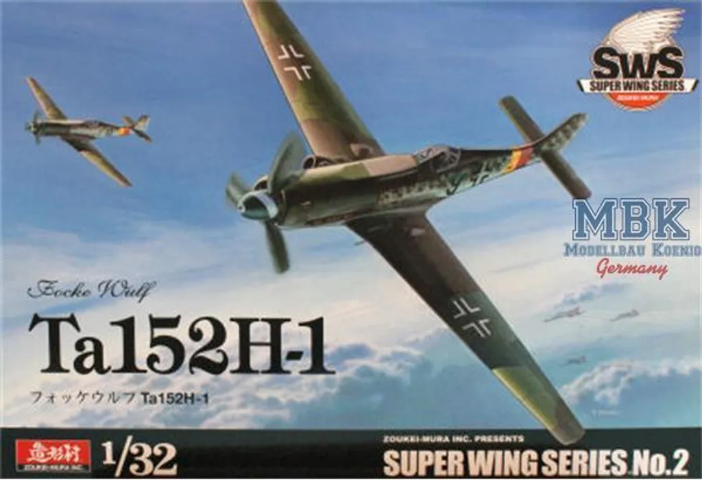 Maquette Avion Militaire Ta-152 H-1 Zoukei-Mura 1:32 Kit à Monter en Plastique