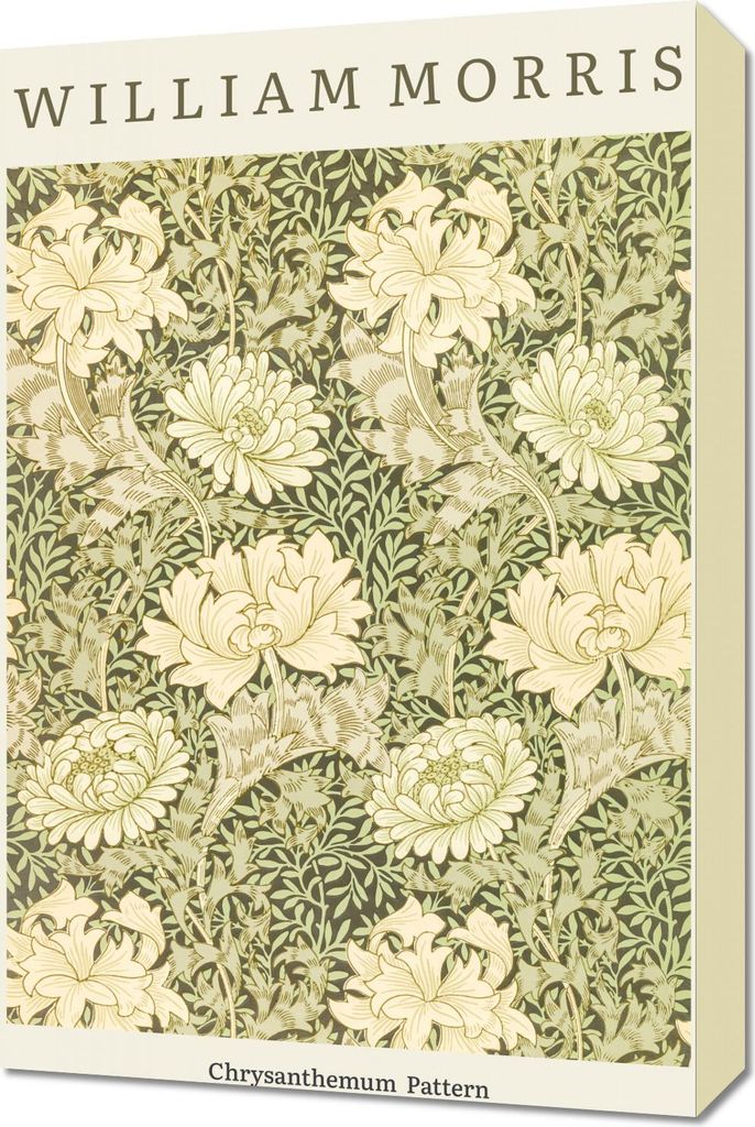 Bild 40x60cm Design Chrysanthemum Muster, Morris Vintage für das Wohnzimmer