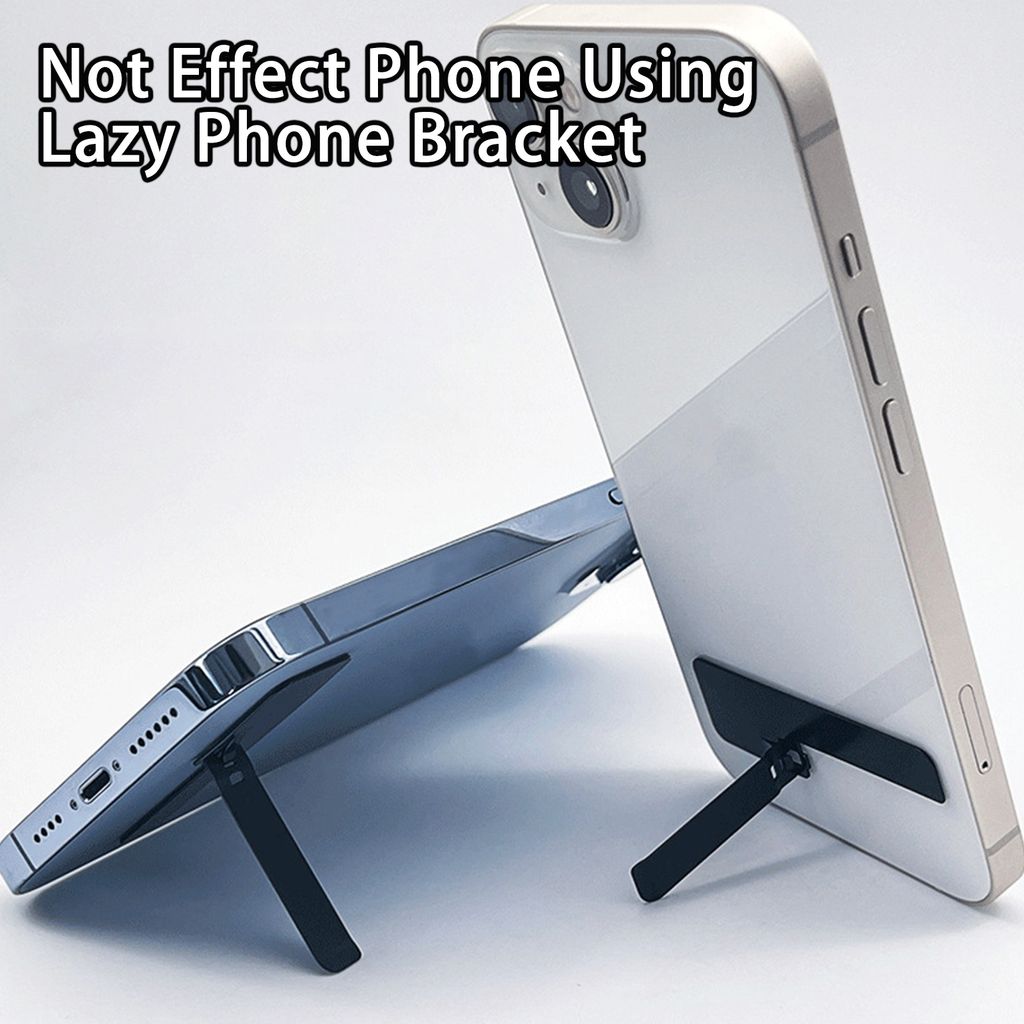 Telefonständer faltbar selbstklebend nicht verformbar Edelstahl keine Auswirkung Telefon mit Lazy Phone Bracket Handy-Zubehör