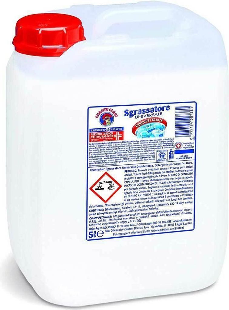 Liquido Disinferrante Entfetter 5l - Chante Clair Produktbild 