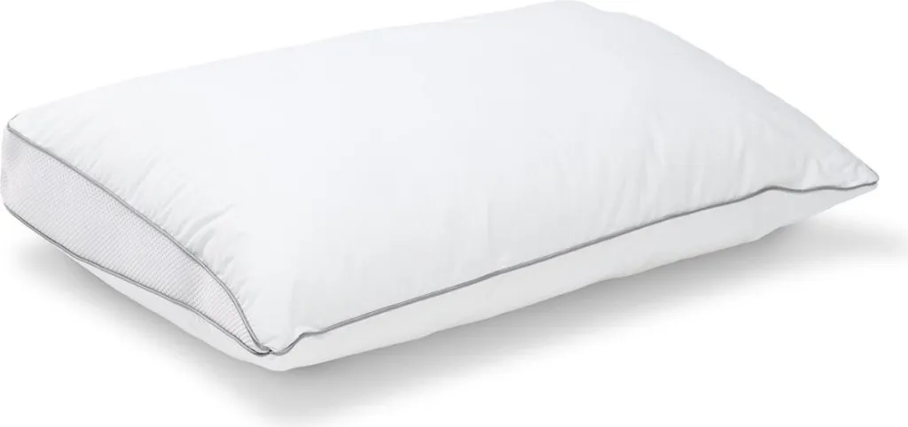 Oreiller Souple Bleu Câlin Premium Ventilé en Percale de Coton 40x60 cm