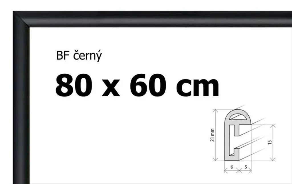 Cornice per Puzzle 80x60 BFHM Nera | Supporto Sicuro per 1500 Pezzi