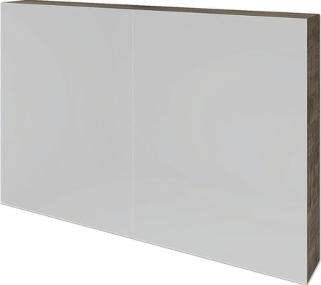 Spiegelschrank Sanox 100 x 13 x 65 cm espresso 2-türig Produktbild 
