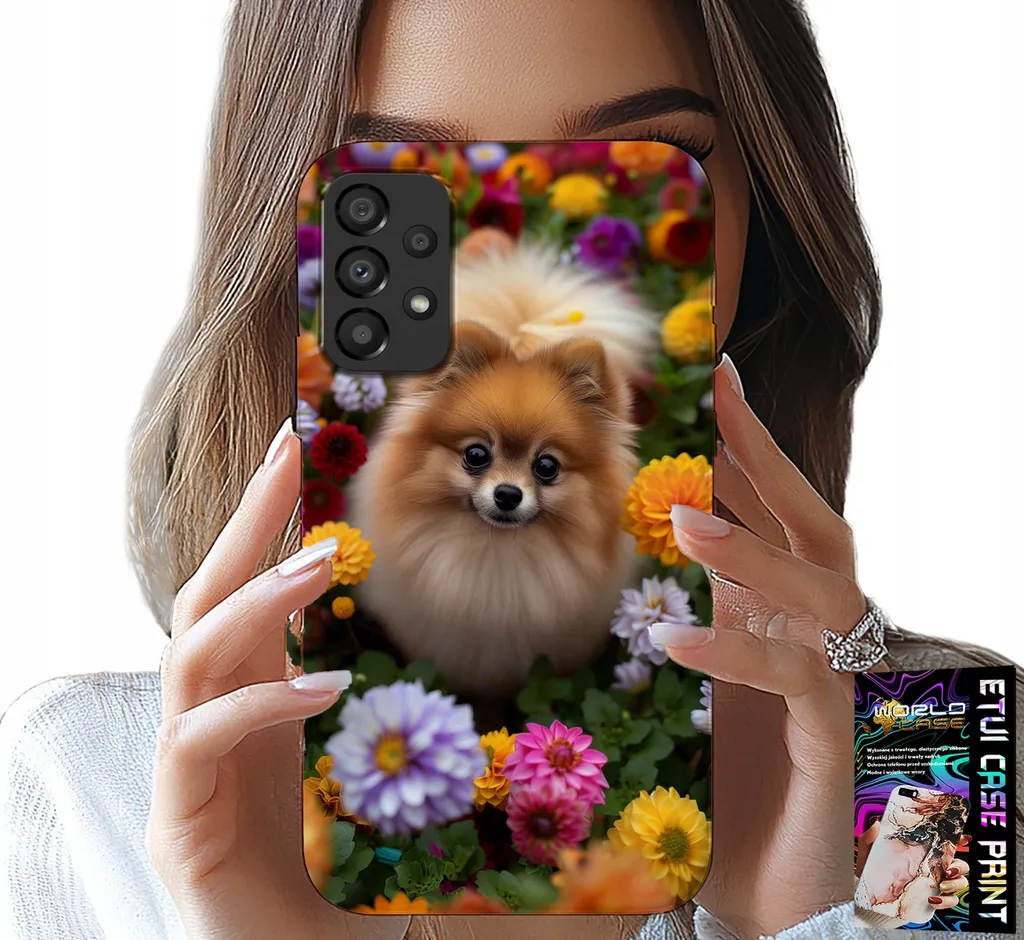 Custodia Samsung Galaxy A33 5G Cane Pomerania + Vetro Temperato Antigraffio