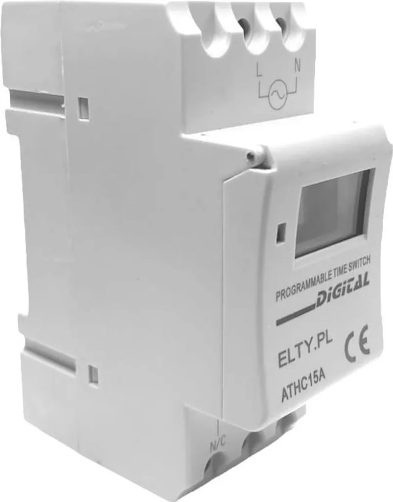 Programmateur numérique hebdomadaire pour éclairage et chauffage 16A