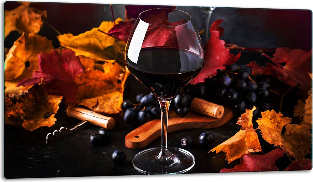 Glasschneidebrett Herdabdeckplatte Glaskeramikkochfeld Universal 52x30 cm Pfeffer