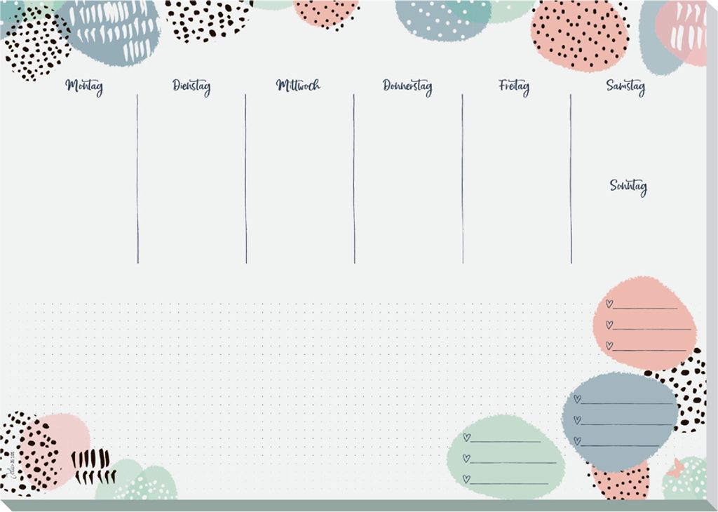 sigel Papier-Schreibunterlage Jolie "Mint Inspiration" A3 420 x 297 mm 30 Blatt