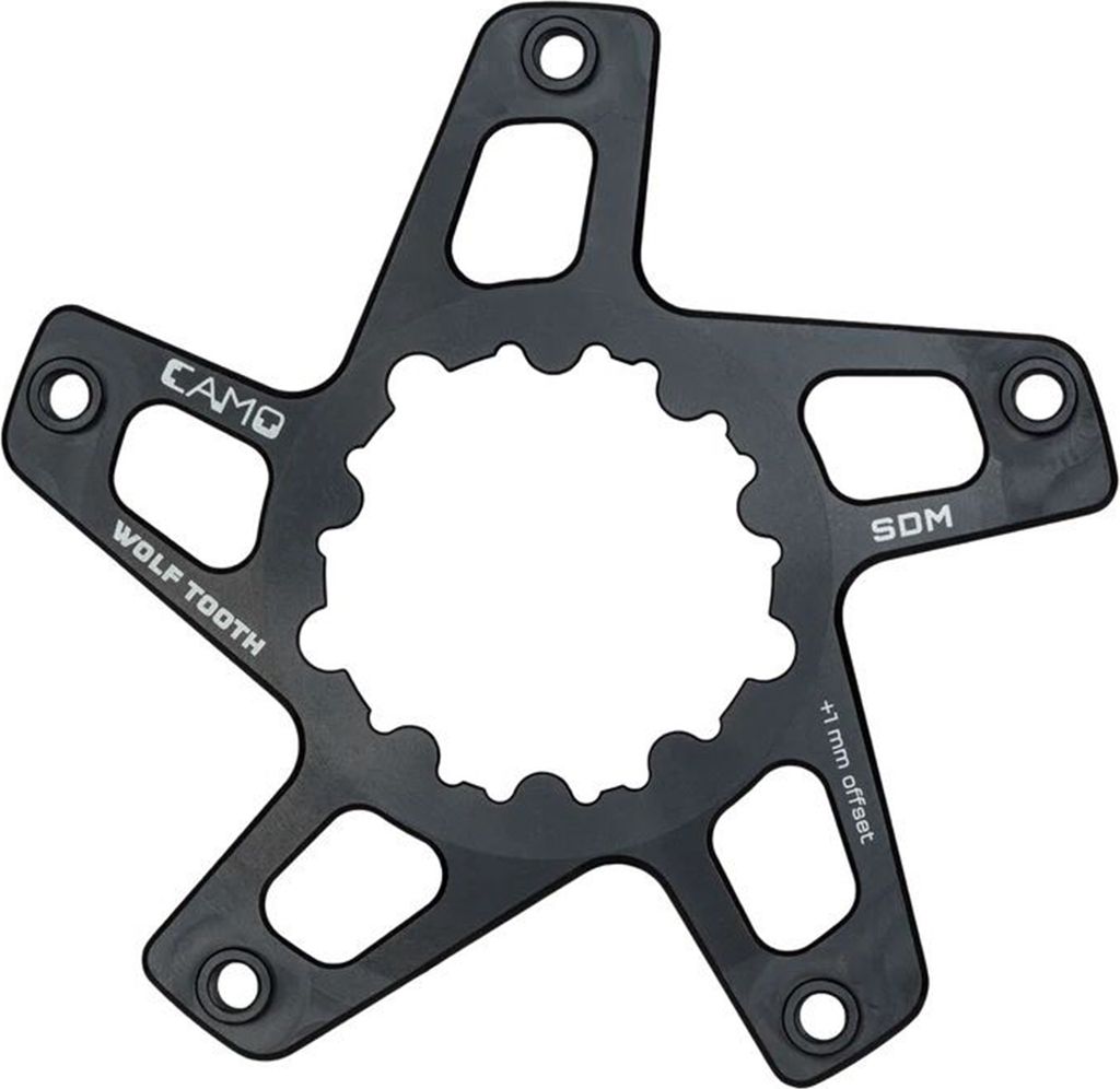 Wolf Tooth CAMO SRAM Direct Mount Spider, -5mm Offset, black