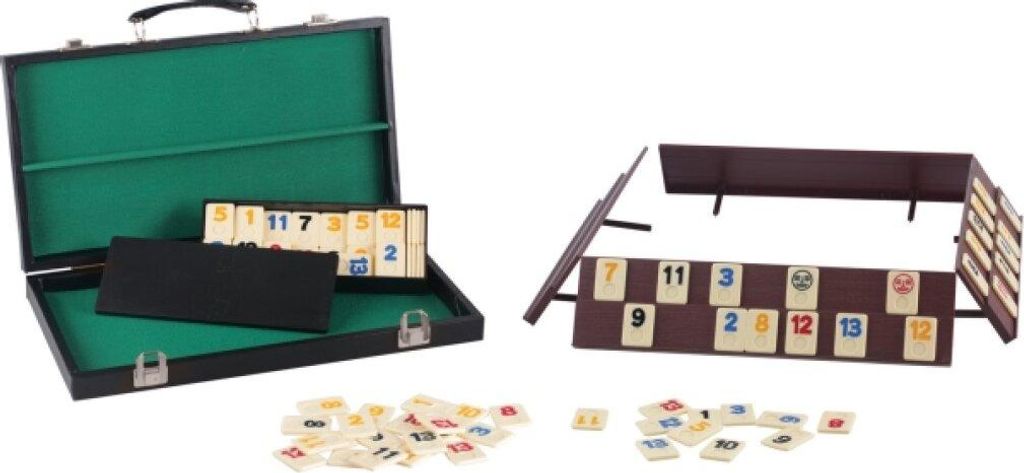 Giochi naturali di ramino in astuccio, 106 pietre Immagine del prodotto 