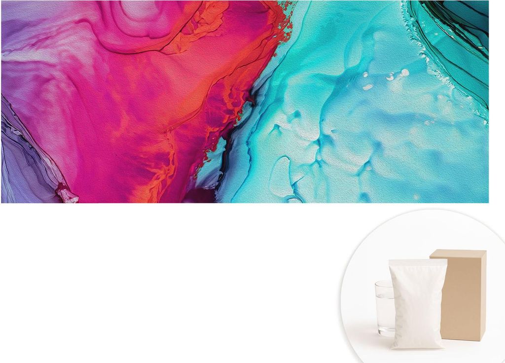 Fototapete - Wandbilder für Wohnzimmer - 208x146 cm - Dekorative Wandfolie - Modernes Design für Wanddekoration - Tapeten für Innenräume - Bunt...