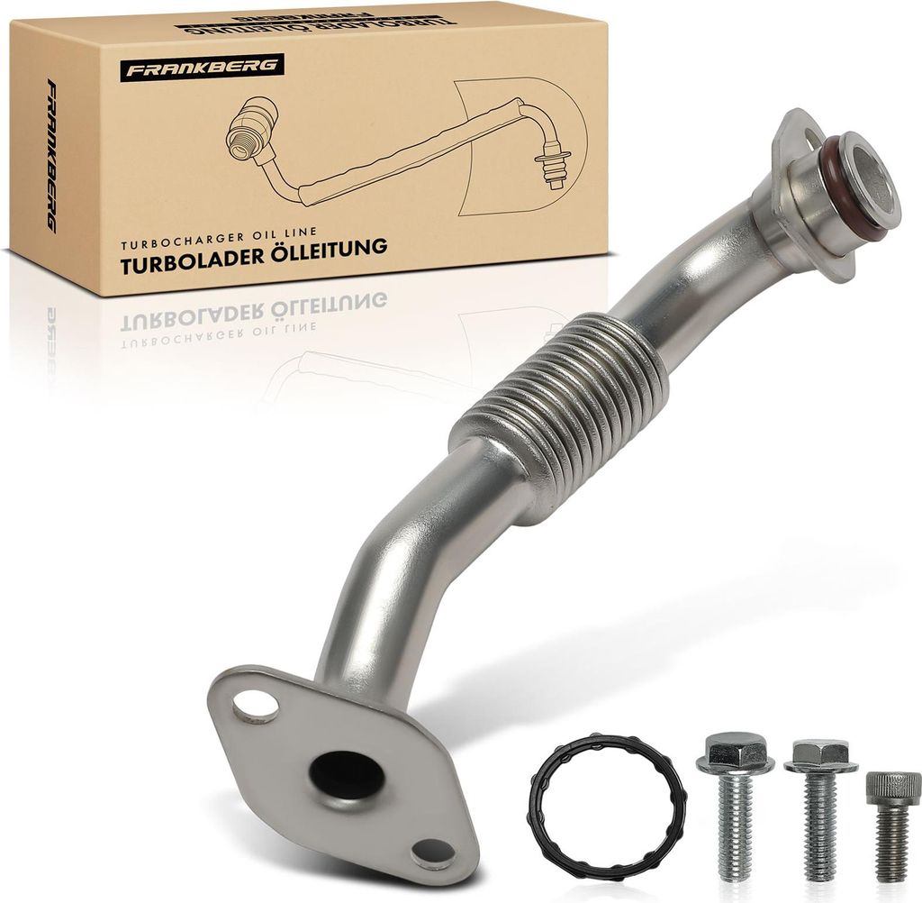Frankberg 1x Ölleitung Turbolader für VW Golf Passat Tiguan Audi A3 Seat Altea Skoda Superb