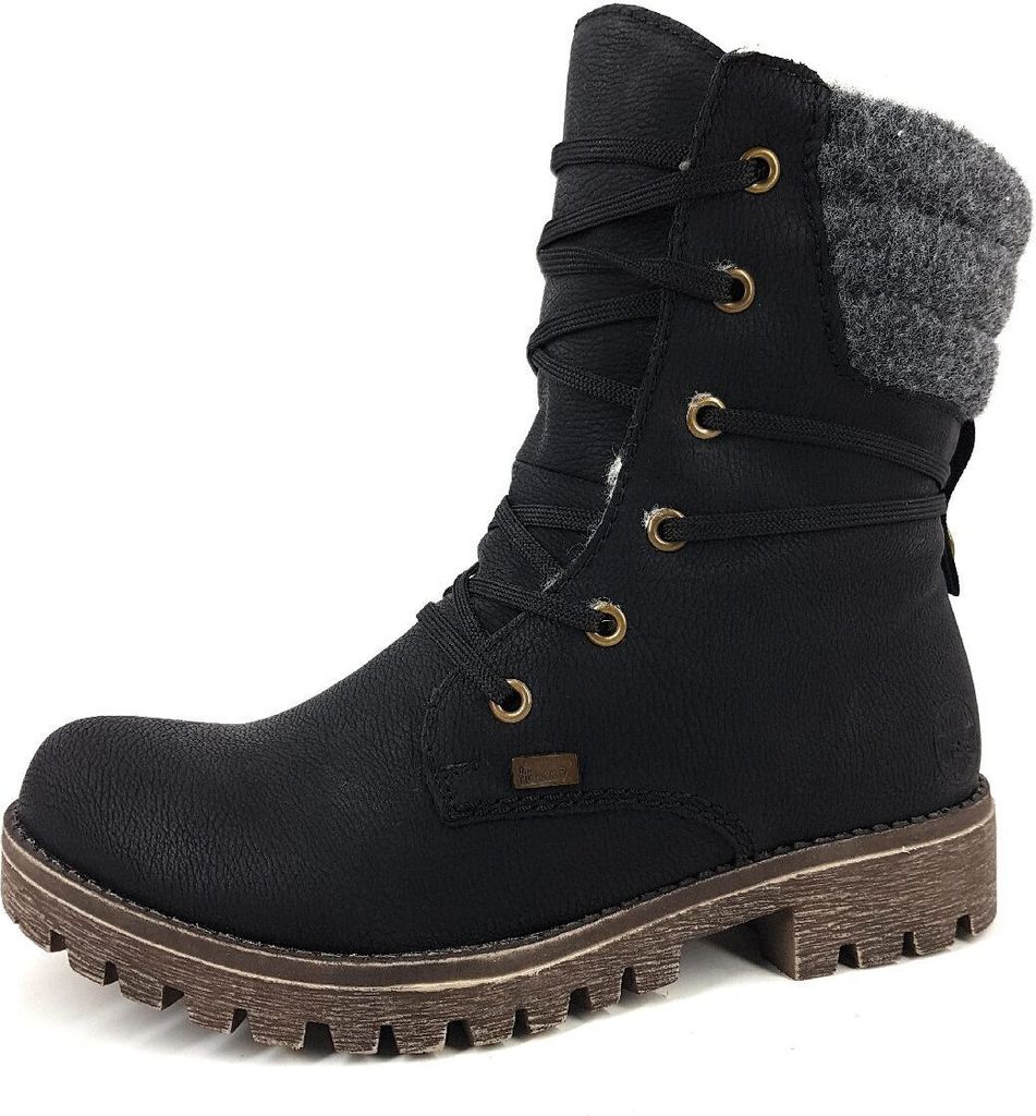 Rieker  Damenschuhe Stiefel Schnürer Stiefel Schwarz Produktbild 