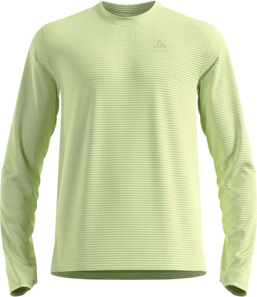 Essentials Thermal Laufshirt mit Rundhalsausschnitt, Herren - Odlo, Farbe:40440 shadow lime, Größe:S