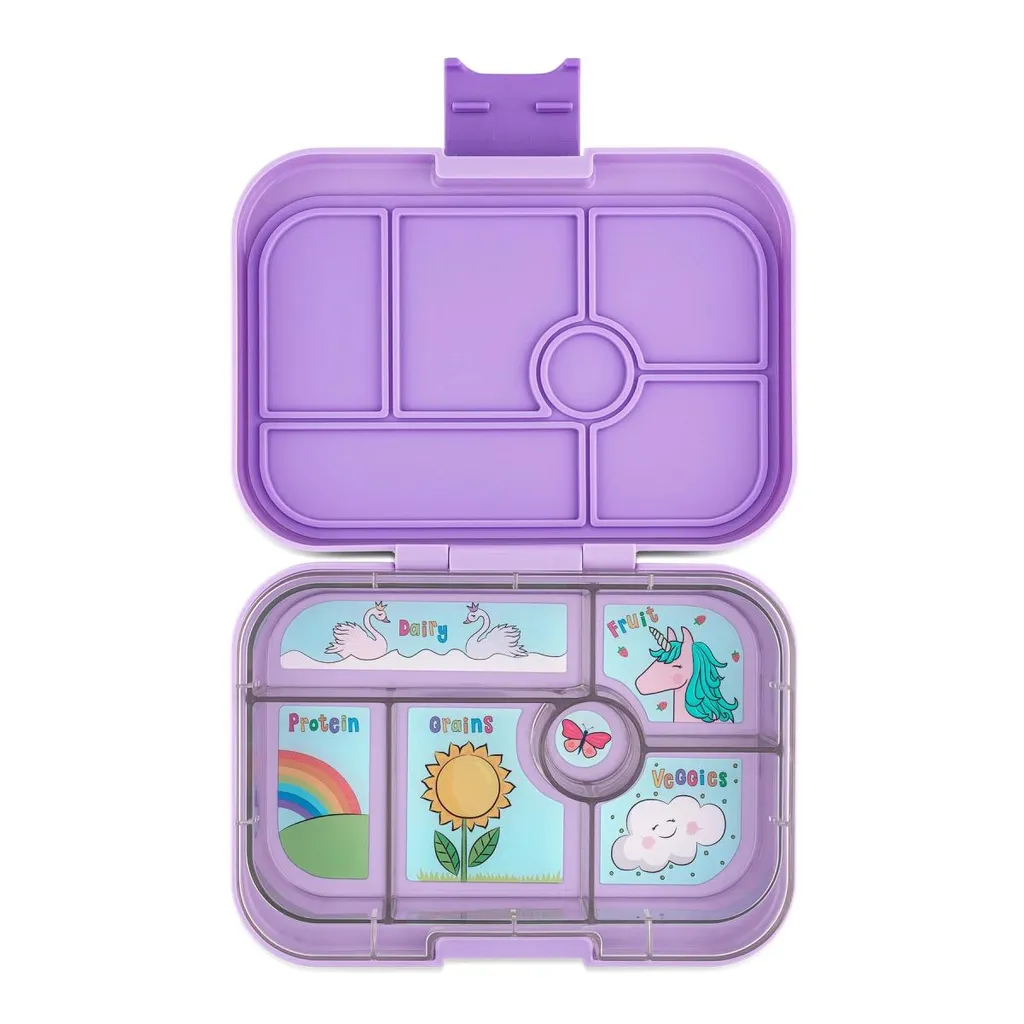 Yumbox Original Lavande Purple Unicorn: Porta Pranzo Ermetico per Bambini