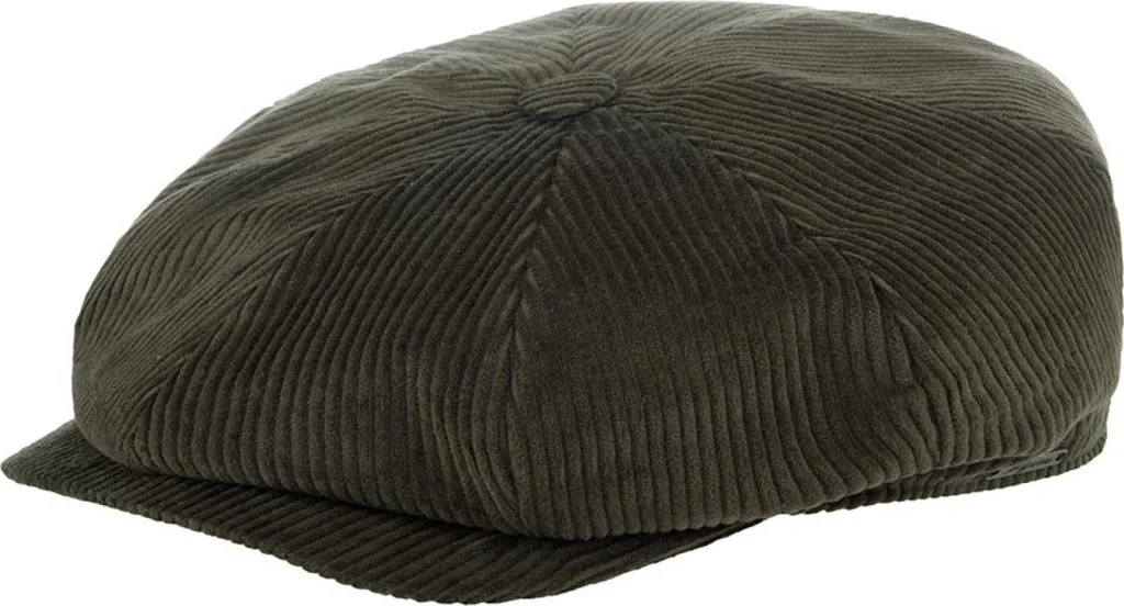 Casquette à visière ballon Wigens en velours côtelé de coton bleu marine