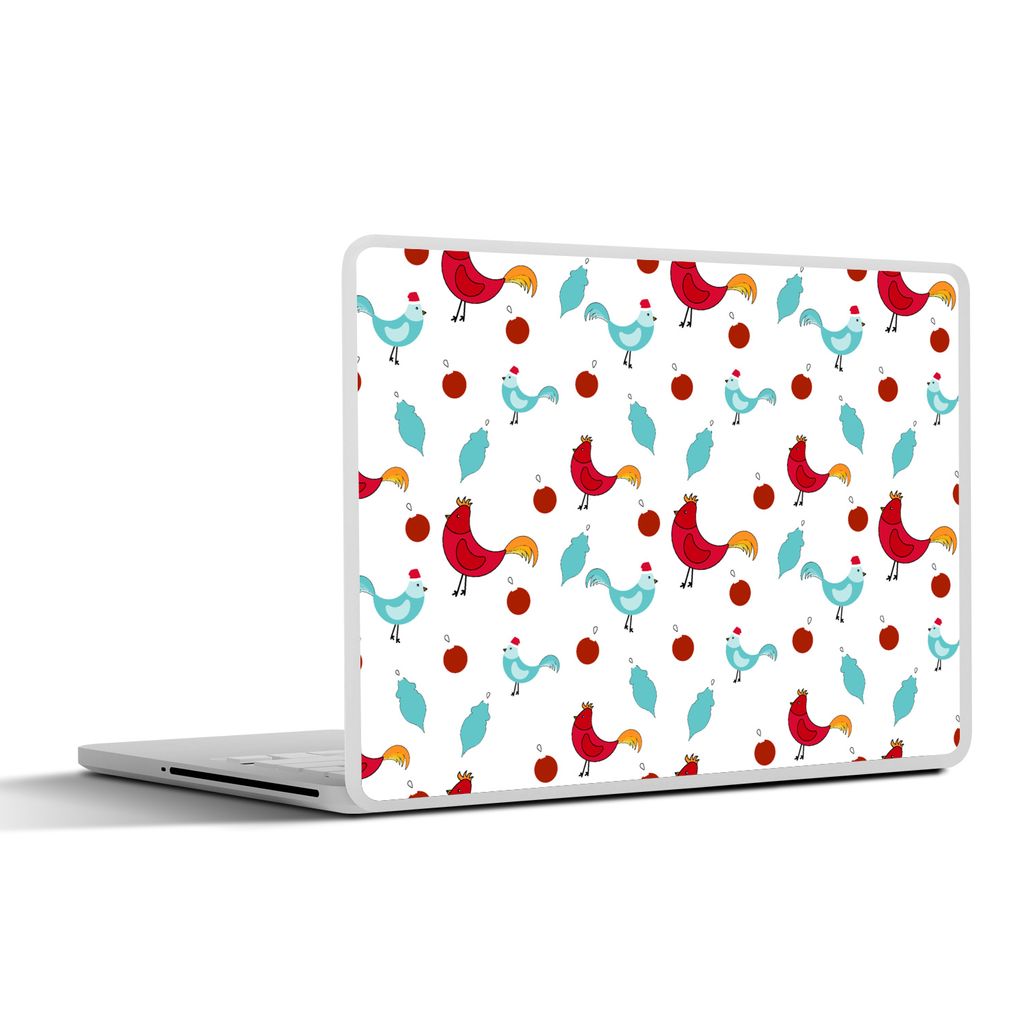 MuchoWow Laptop Aufkleber Sticker Cover Muster - Tiere - Huhn 40x30 cm - Laptop Dekoration - Selbstklebend