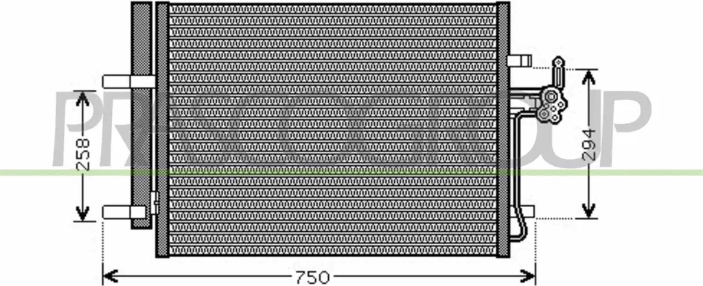 Radiateur de Climatisation avec Bouteille Déshydratante Mondeo IV PRASCO