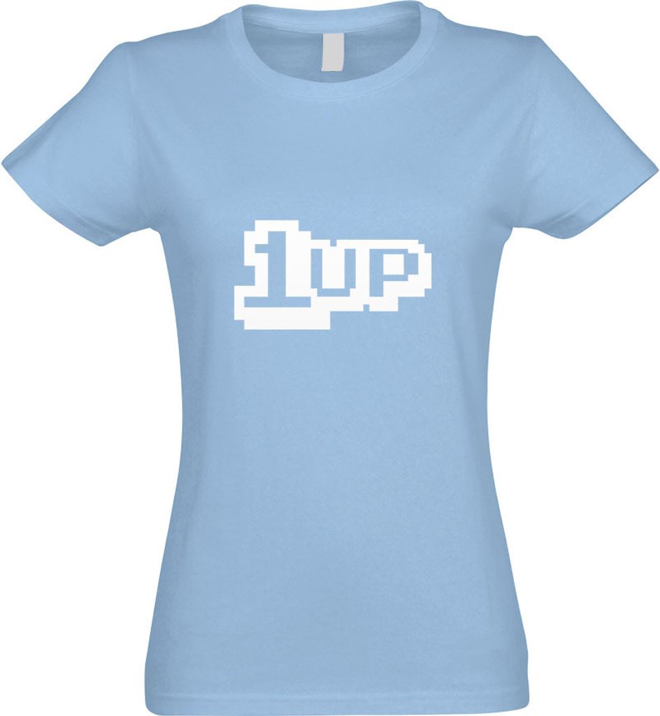 Kiwistar - T-Shirt tailliert - Damen - himmelblau - 1 Up - mit Motiv Bedruckt - Funshirt Design - Sport - Freizeit - Damen - L