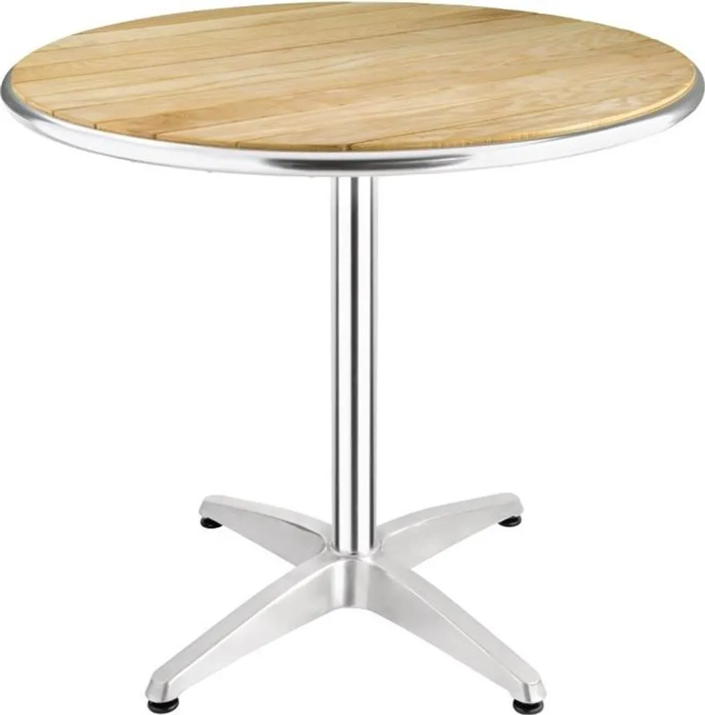 Table Ronde Bolero 80 cm en Frêne Naturel avec Piétement Central