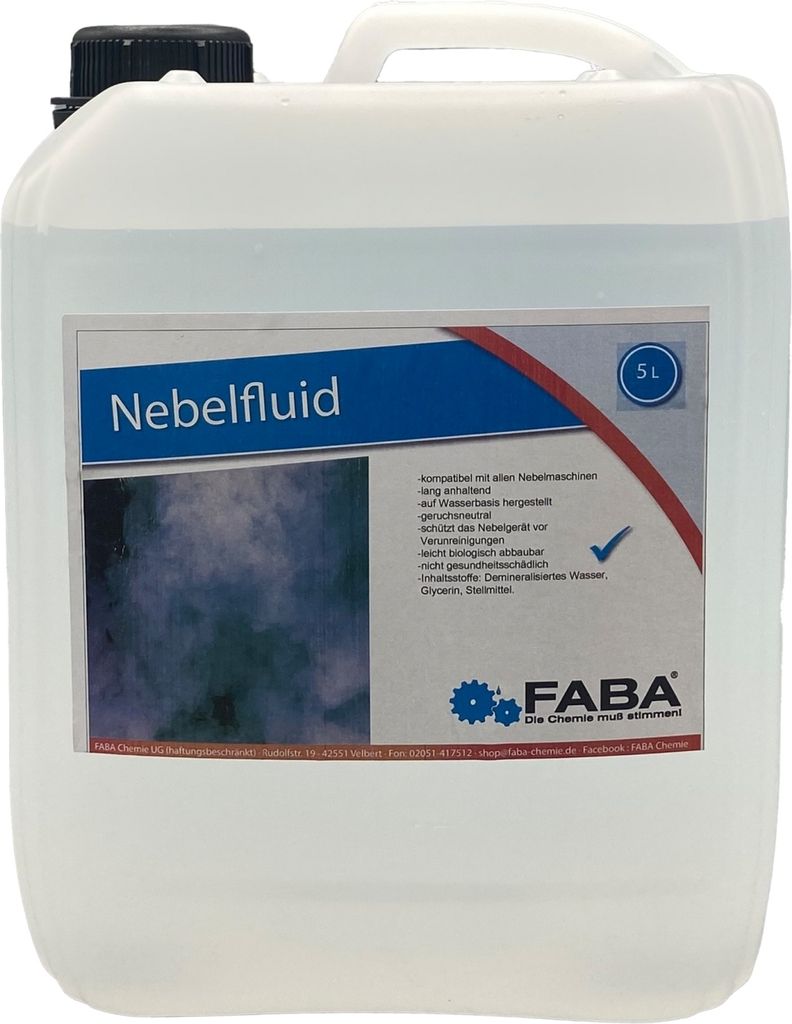 5 L Smoke Fluid Nebelfluid Nebel-Fluid für Nebelmaschine, Produktbild 