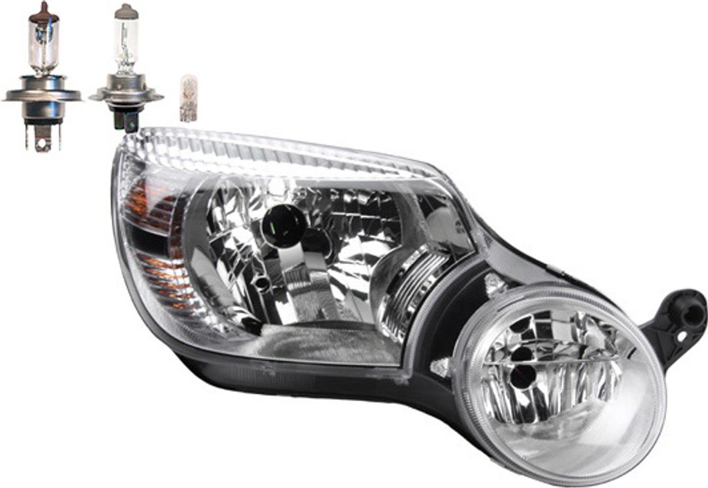 Johns, Scheinwerfer Halogen kompatibel zu Skoda Yeti 05/2009 -09/13 Rechts Leuchtmittel 5L1941018A 5L1941016A