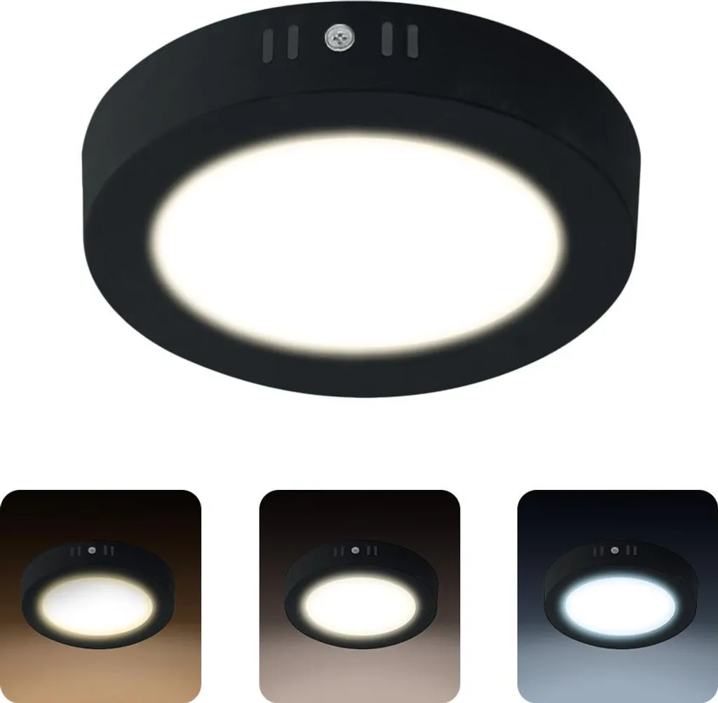 Plafoniera LED MILENA 36W 3CCT Black | Illumina il tuo Stile Moderno
