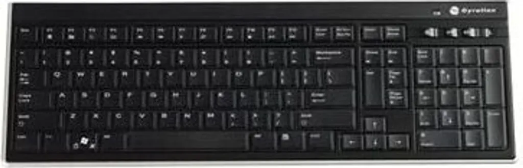 Clavier ultra-plat silencieux Gyration avec pavé numérique complet