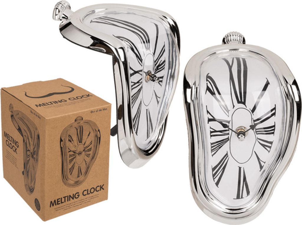 Schmelzende Uhr Melting Time Designuhr 18x13cm Produktbild 