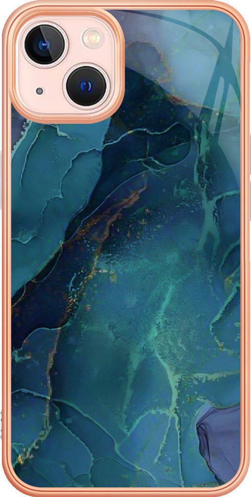 iPhone 14 Plus Hülle, Muster Dünn TPU Silikon Stoßdämpfer Bumper Schutzhülle für iPhone 14 Plus Grün