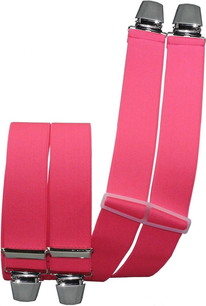Hosenträger mit 4 extra starken  Clips uni Farben Produktbild 
