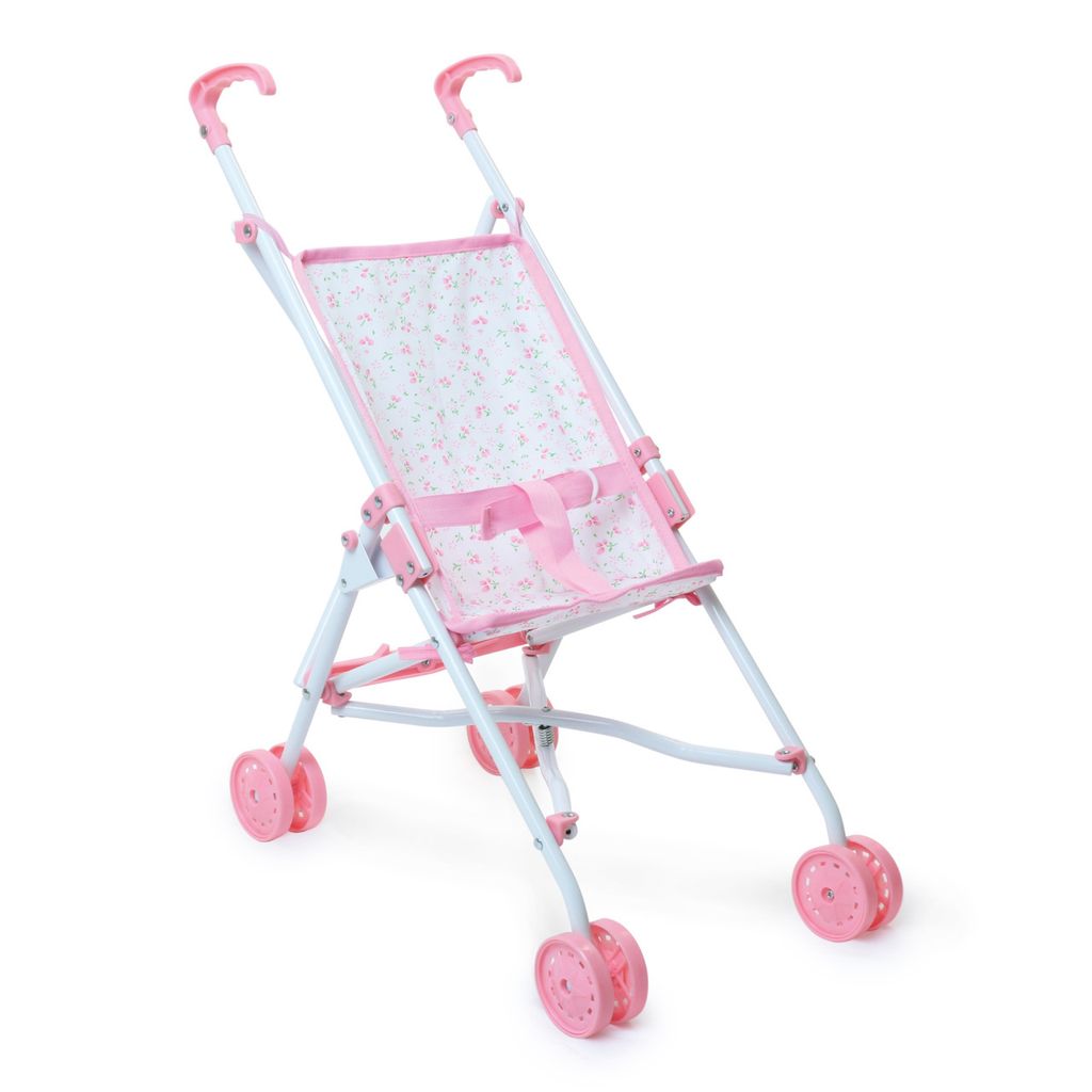 Klappbarer Kinderwagen für Puppen - Blumen