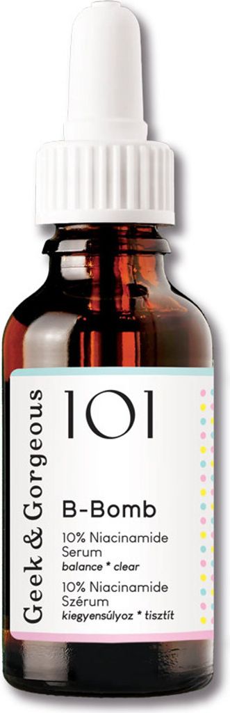 Geek & Gorgeous 101 B-Bomb 10% Niacinamide Serum con Zinco Immagine del prodotto 