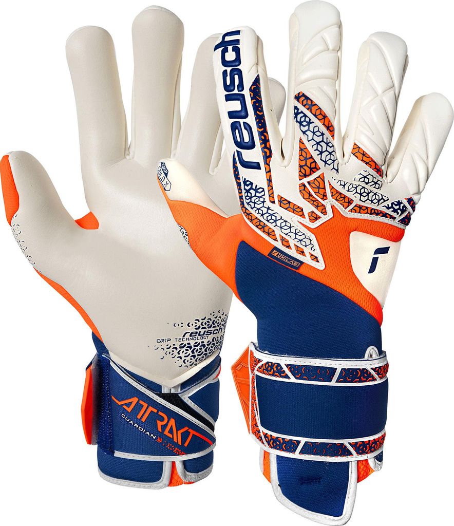 Reusch Torwarthandschuhe Attrakt Gold X Guardian mit Evolution Negative Cut 2500 shock orng/energ blue 9.5