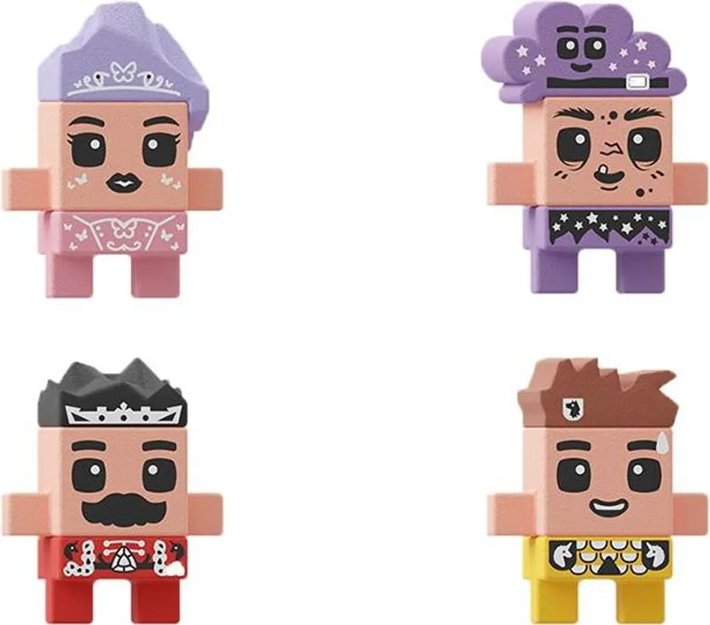 Jeu de construction Mini Waffle Princesse 280 pièces - Blocs souples - 4