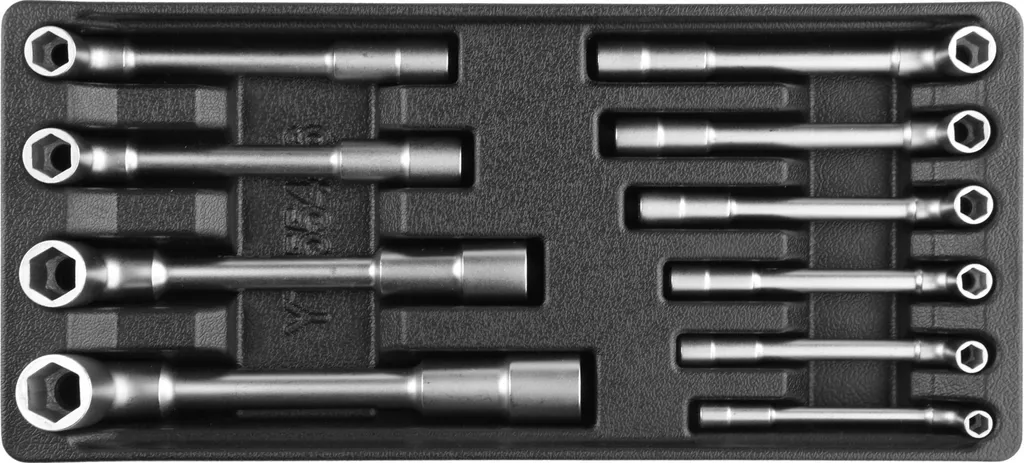 Insert de tiroir 385x175x41mm avec clés à douille tubulaires 7-19mm