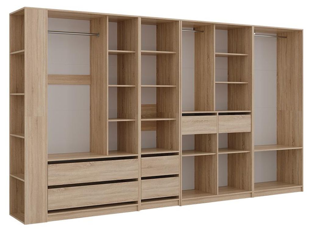 Kleiderschrank Vicco Elmo Sonoma 50 x 200 cm 5er Set, Model Produktbild 