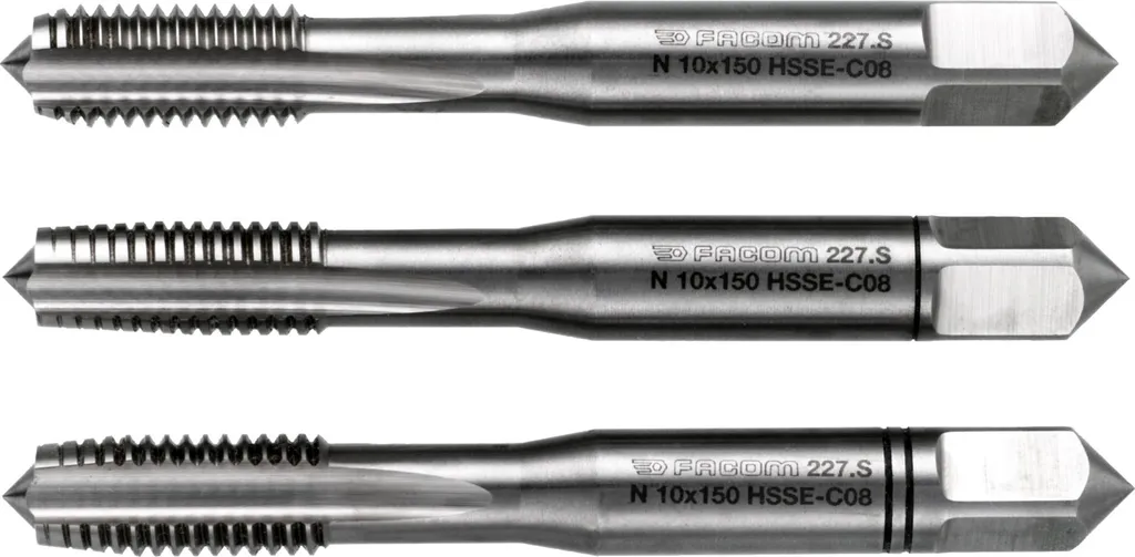 Solution Filetage Facom M3 : Lot de 2 Tarauds pour Métal Difficile