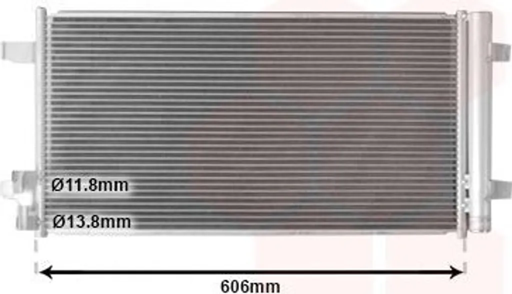 Condenseur de clim avec déshydrateur pour Volkswagen Polo série AW1