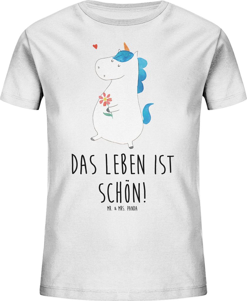 Mr. & Mrs. Panda Organic Kinder T-Shirt Einhorn Spaziergang Produktbild 