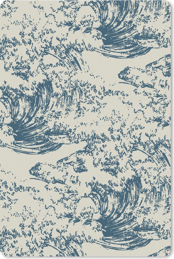 MuchoWow Mauspad Mousepad Wasser - Japan - Muster 18x27 cm - Mousepads - Maus Mat - Pad - Mausunterlage